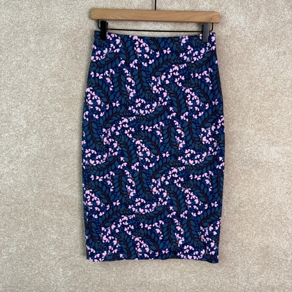 Boden Kensington Floral Pencil Skirt Women's 2 Knee Length Preppy Work Modest - Picture 2 of 8